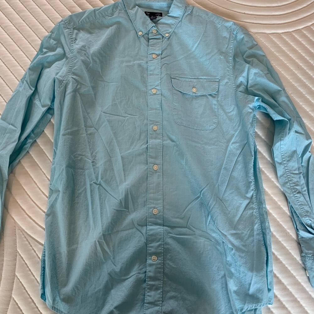 Gap - Men's Teal Button Down Shirt - Large